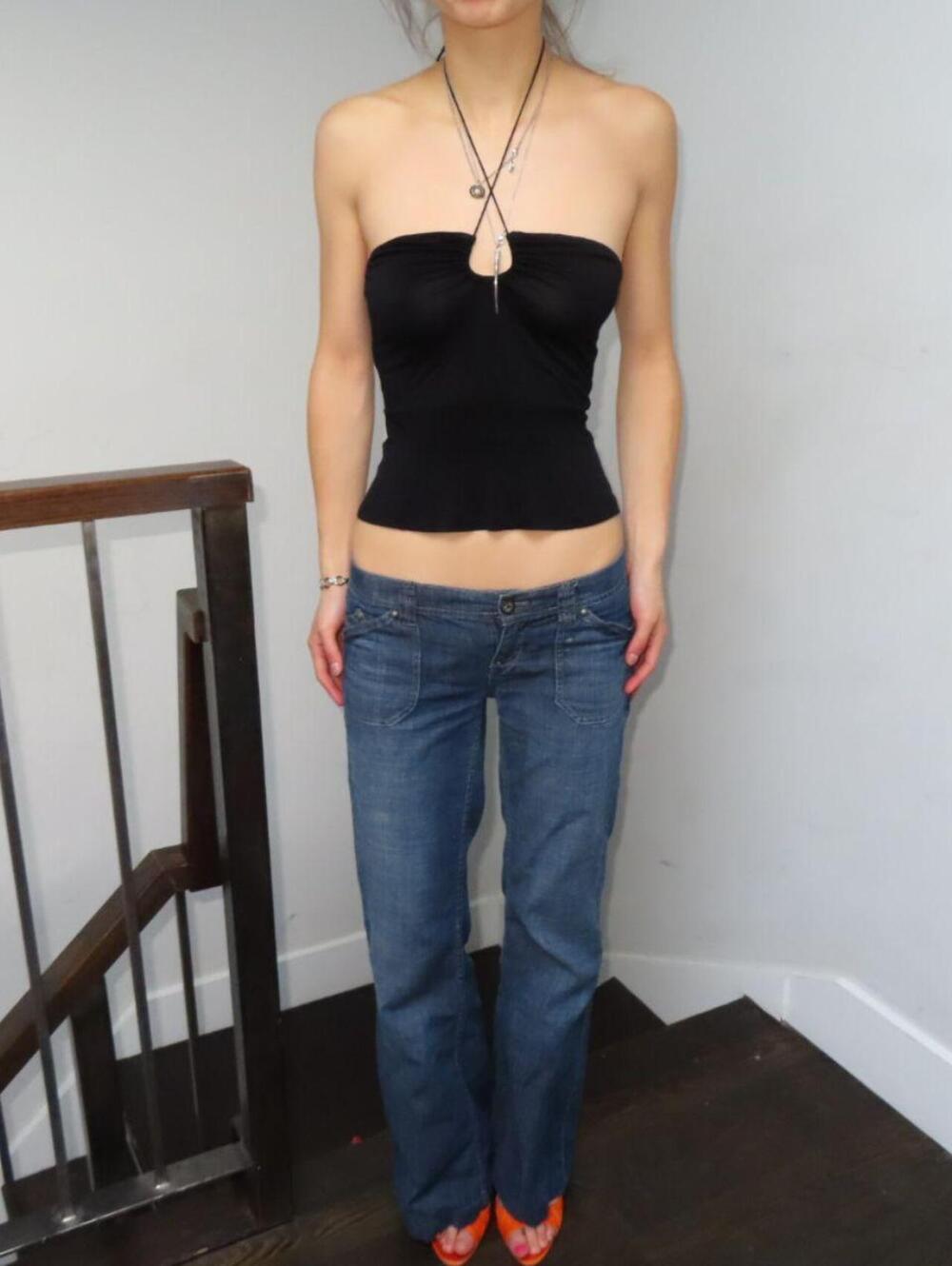 Armani Jeans Women's Black and Navy Vests-tanks-cami